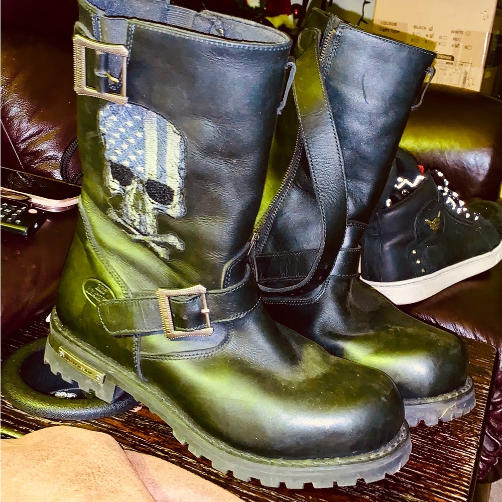 Harley-Davidson Black Leather Boots